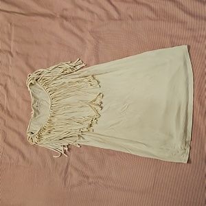 Boho stretchy cotton tunic